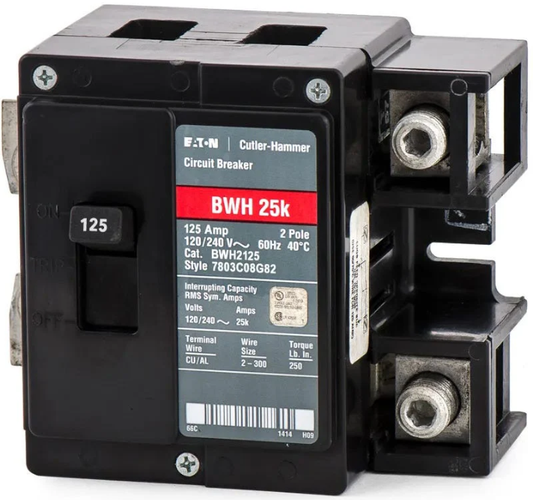Cutler Hammer BWH2125 Circuit Breaker | BWH Series BWH 240V 125A