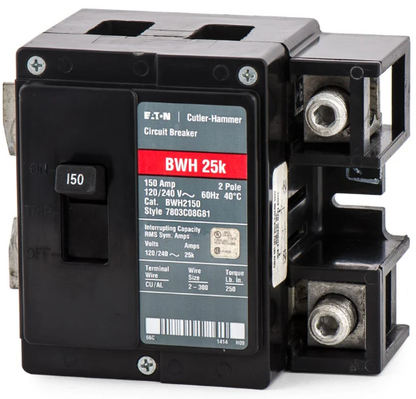 Cutler Hammer BWH2150 Circuit Breaker | BWH Series BWH 240V 150A