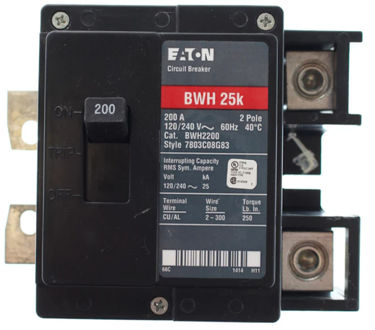 Cutler Hammer BWH2200 Circuit Breaker | BWH Series BWH 240V 200A