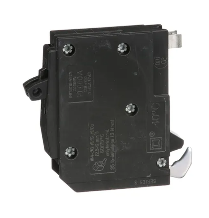 QOT2020 Square D Tandem Mini Circuit Breaker | 120/240V 20A 2P 10kA@120V Plug-In QO Series