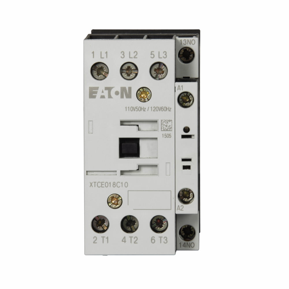 XTCE018C10D - CUTLER HAMMER - EATON - XT IEC contactor, three pole, screw terminals, full voltage non-reversing contactor - Essential Electric Supply
